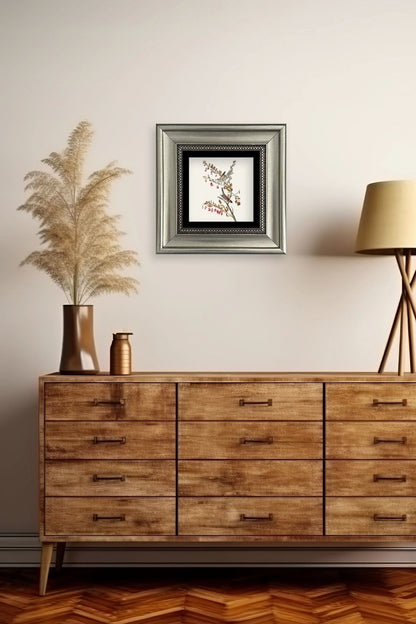 Dal Çerçeveli Taş Tablo 20 cm