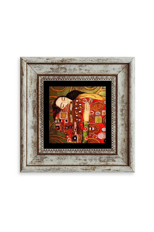 Gustav Klimpt Çerçeveli Taş Tablo 20 cm