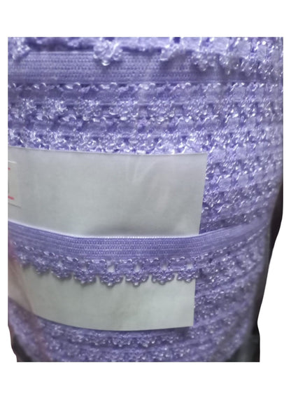 Çamaşır Lastiği Dantelli 1 cm 75 Metre 1 Top Lila