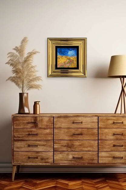 Van Gogh Çerçeveli Taş Tablo 20 cm