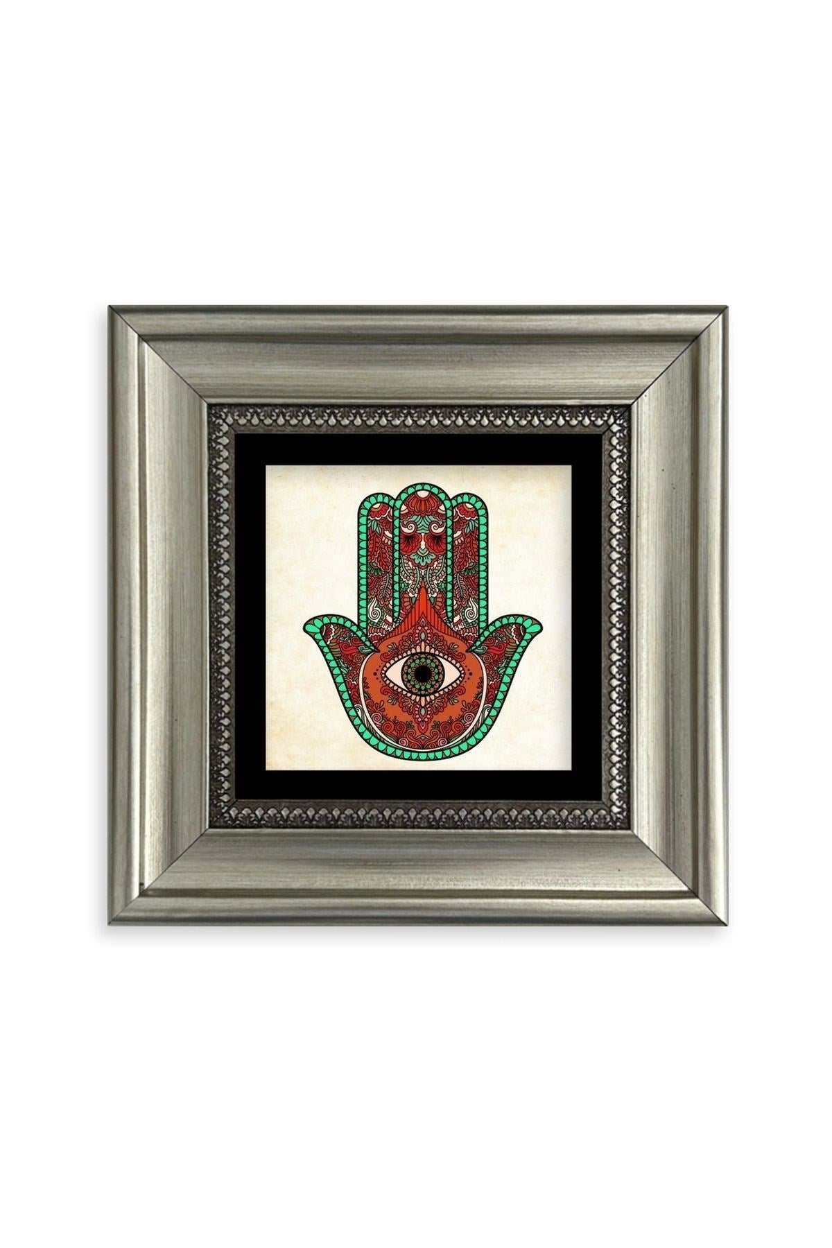 Fatma Ana Eli Çerçeveli Taş Tablo 20 cm