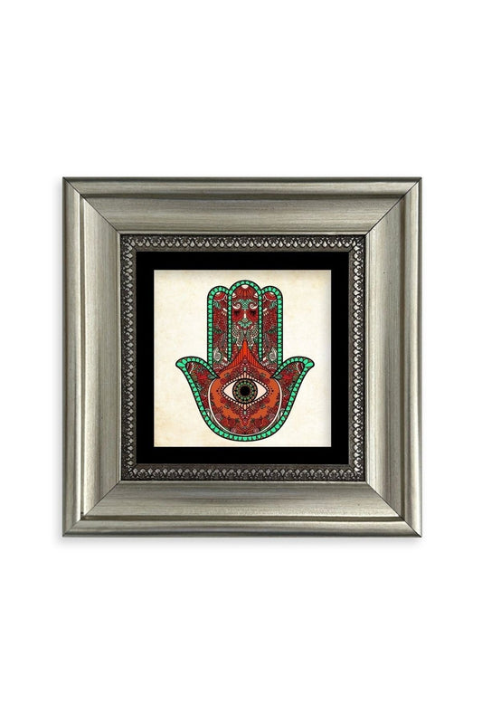 Fatma Ana Eli Çerçeveli Taş Tablo 20 cm