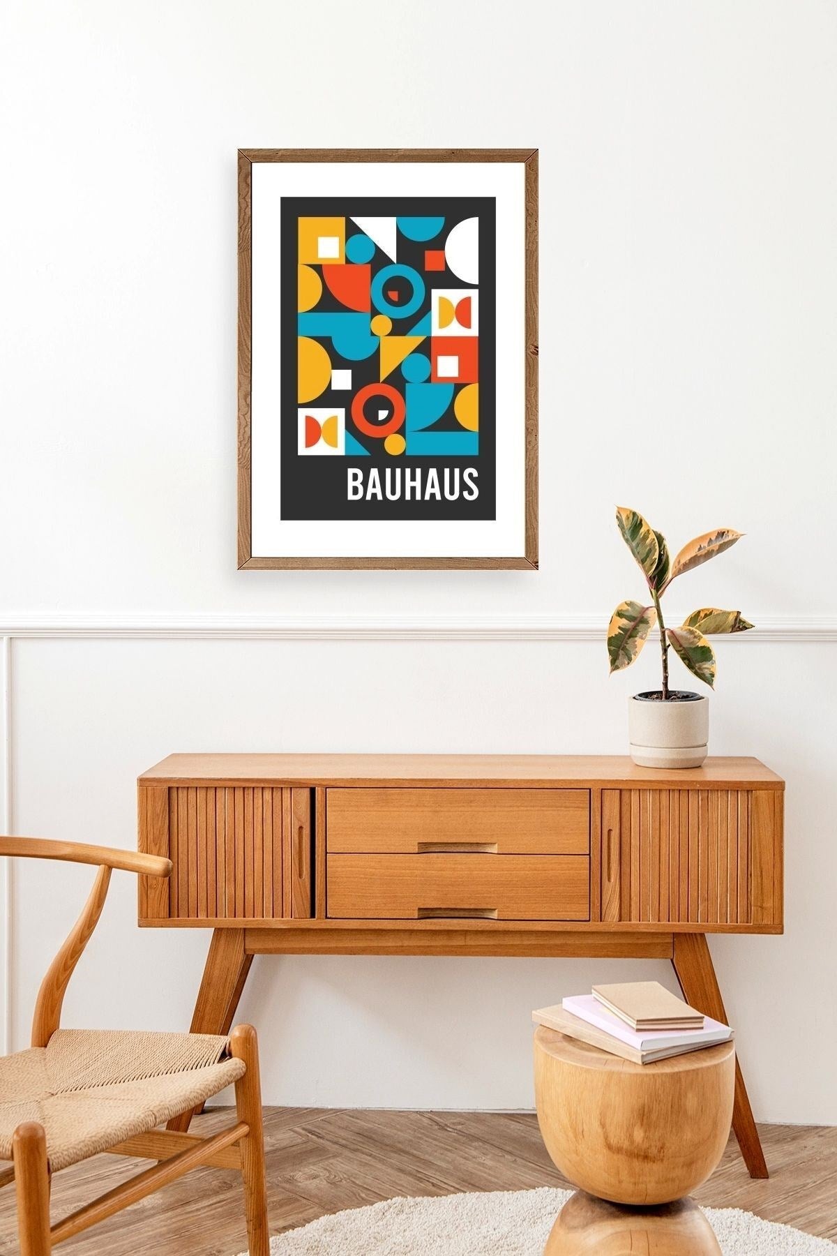 Modern Ahşap Çerçeveli Tablo 50 x 70