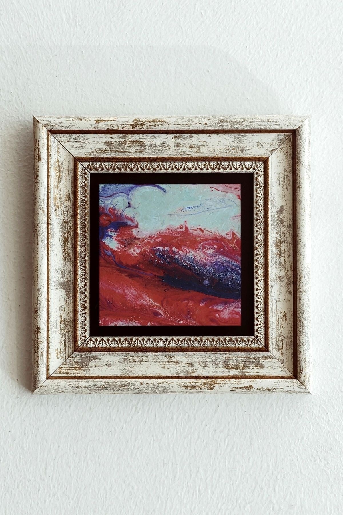 Çerçeveli Taş Tablo , Çerçeveli Taş Duvar Dekoru-enkcrcvtbl-00190 20 cm