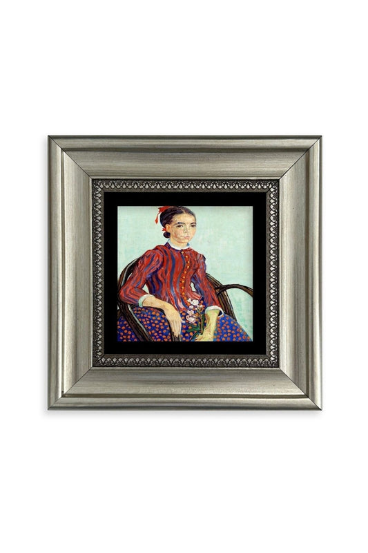 Van Gogh Çerçeveli Taş Tablo 20 cm