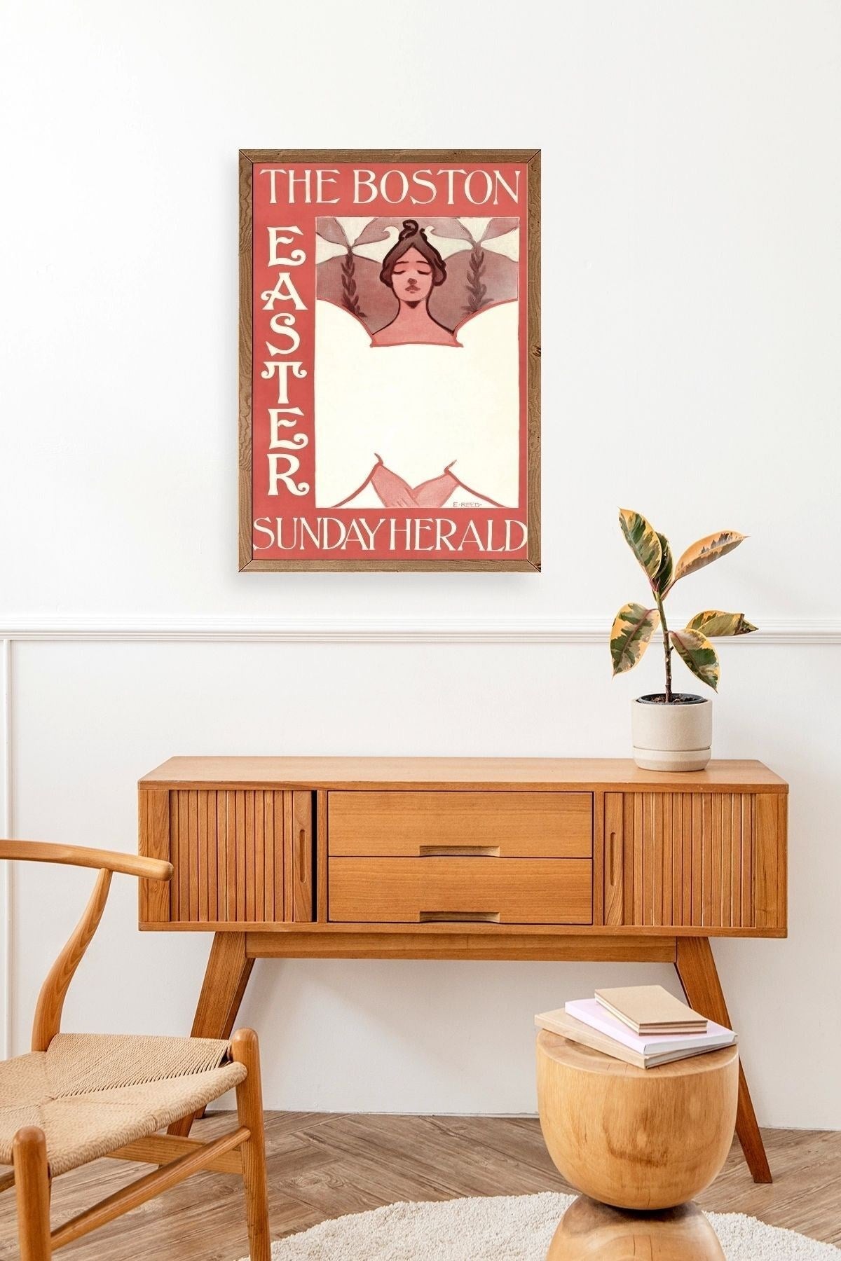 E. Reed Ahşap Çerçeveli Tablo 50 x 70