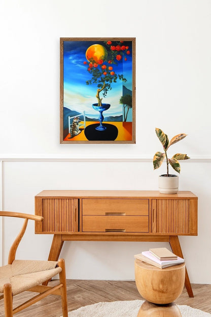 Gül Ahşap Çerçeveli Tablo 30 x 42