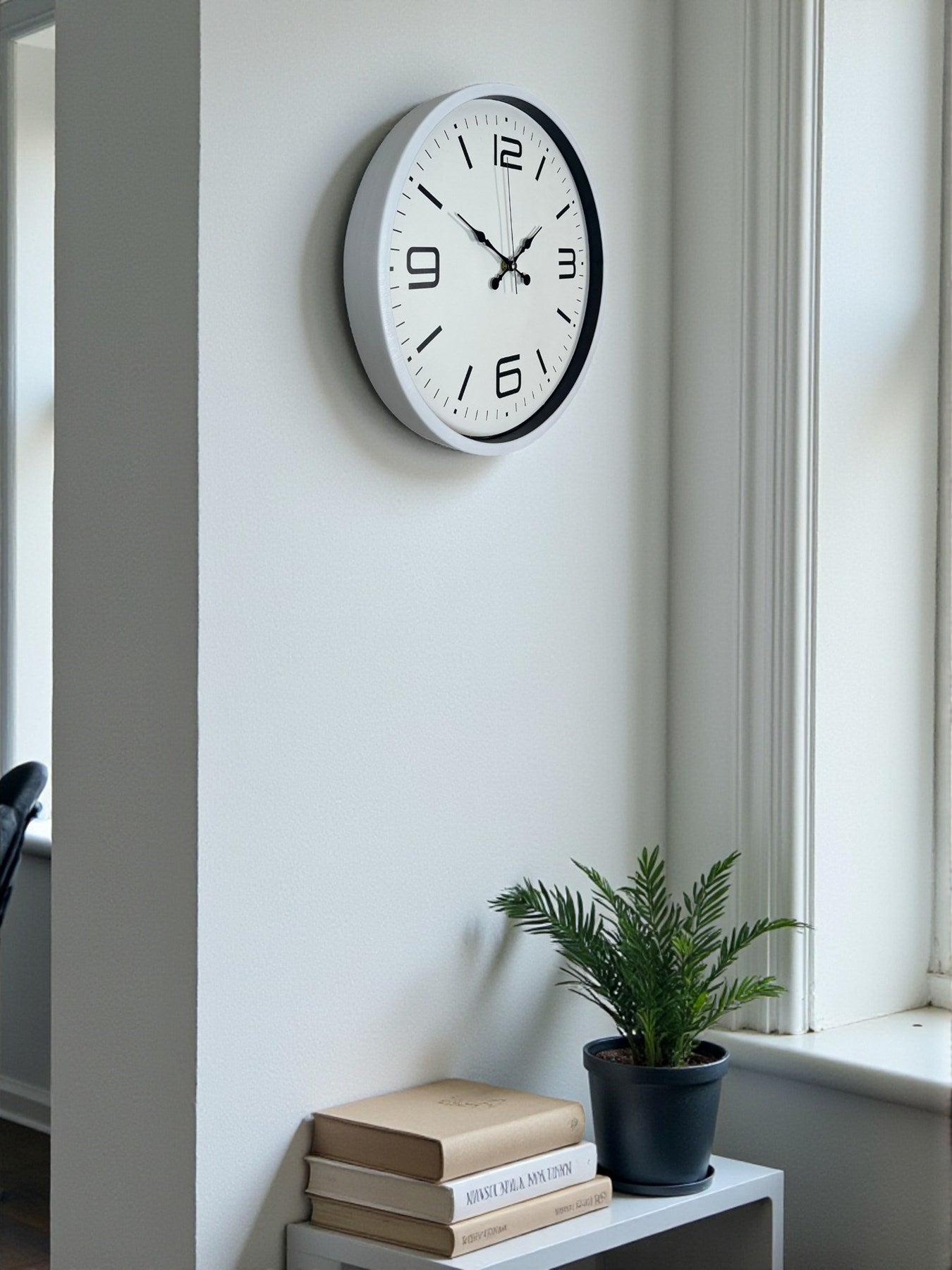 Zentime 36 Cm Beyaz Dekoratif Duvar Saati