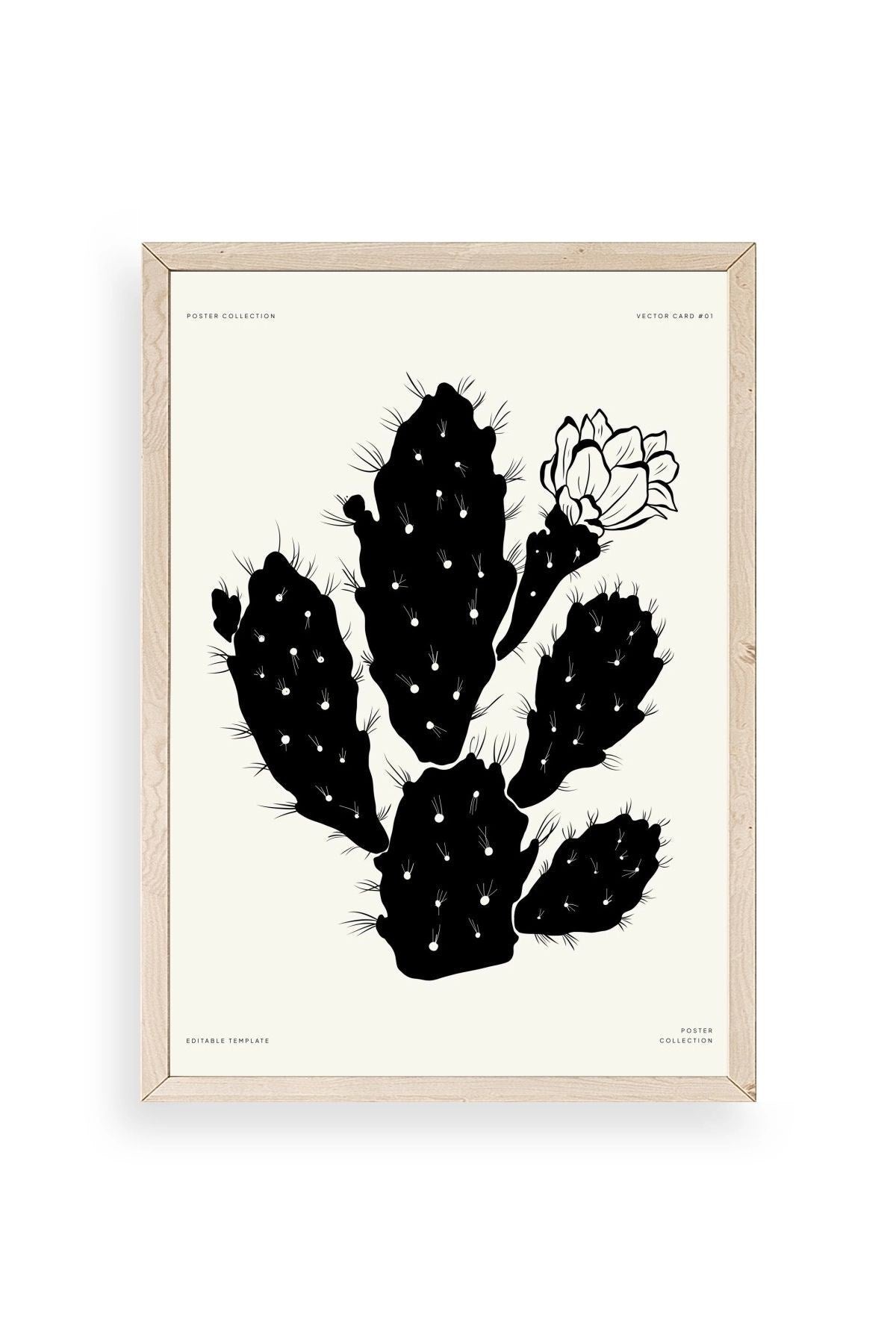 Çiçek Ahşap Çerçeveli Tablo 17 x 23