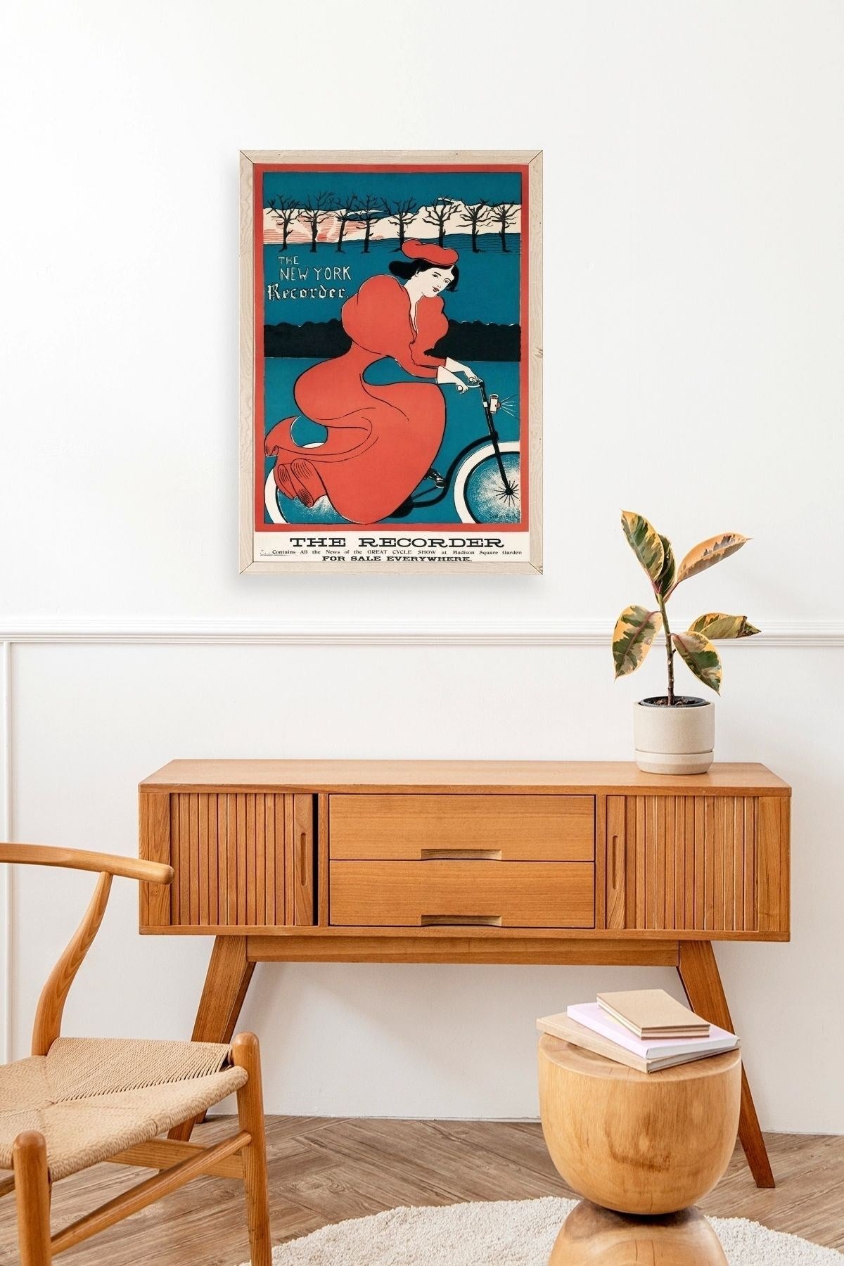 The New York Recorder Ahşap Çerçeveli Tablo 23 x 30