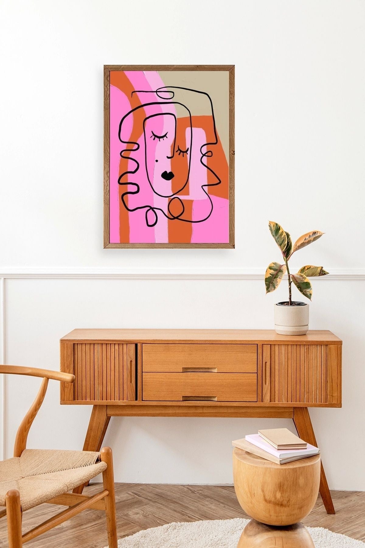 Motto Ahşap Çerçeveli Tablo 50 x 70