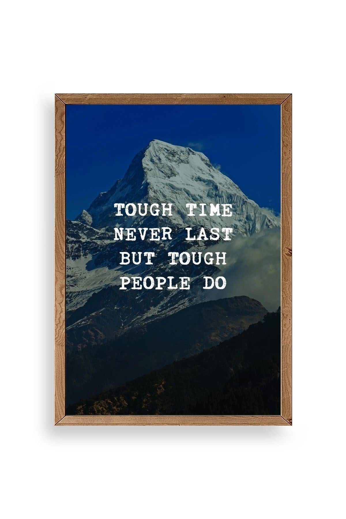 Motto Ahşap Çerçeveli Tablo 30 x 42