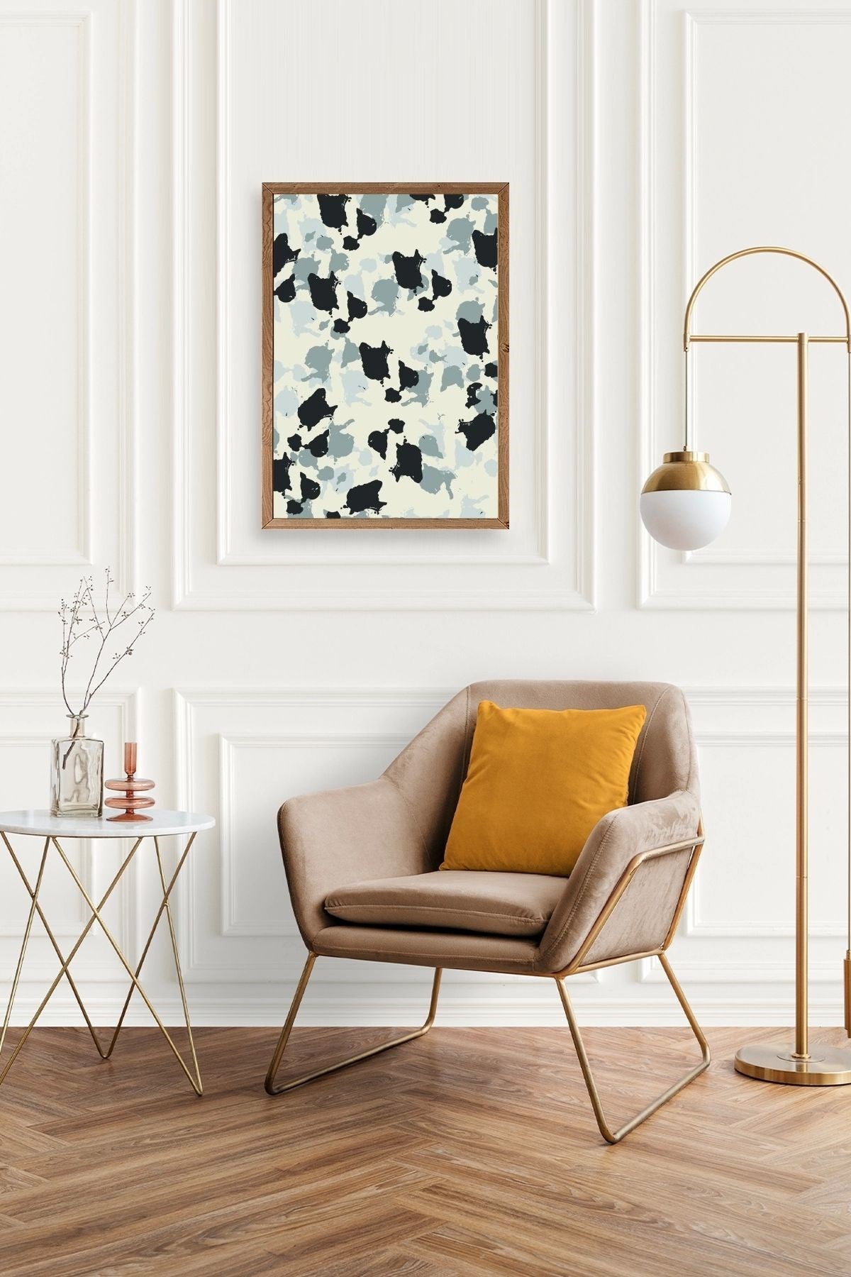 Desen Ahşap Çerçeveli Tablo 50 x 70