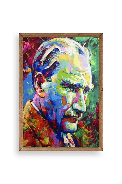 Atatürk Ahşap Çerçeveli Tablo 23 x 30