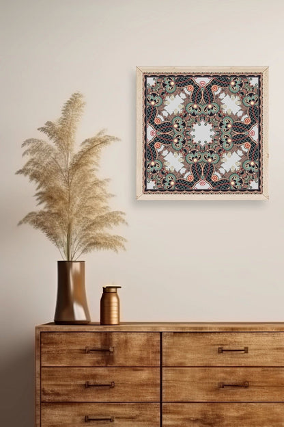 Motif Ahşap Çerçeveli Tablo 50 x 50