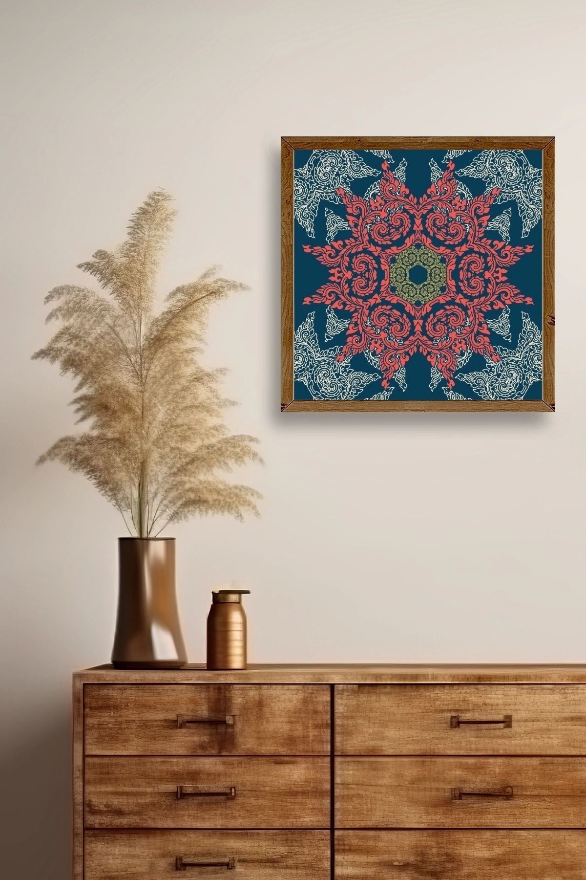 Motif Ahşap Çerçeveli Tablo 50 x 50