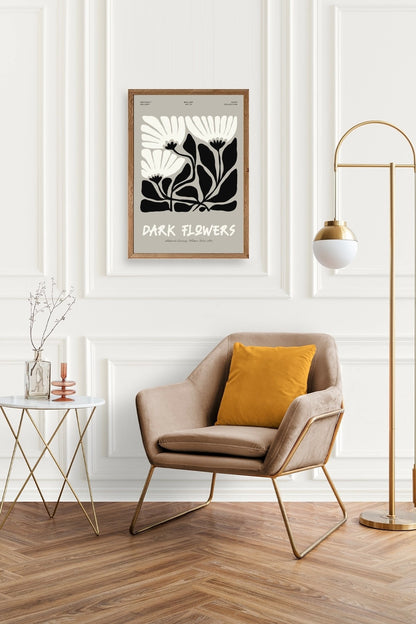 Çiçek Ahşap Çerçeveli Tablo 50 x 70