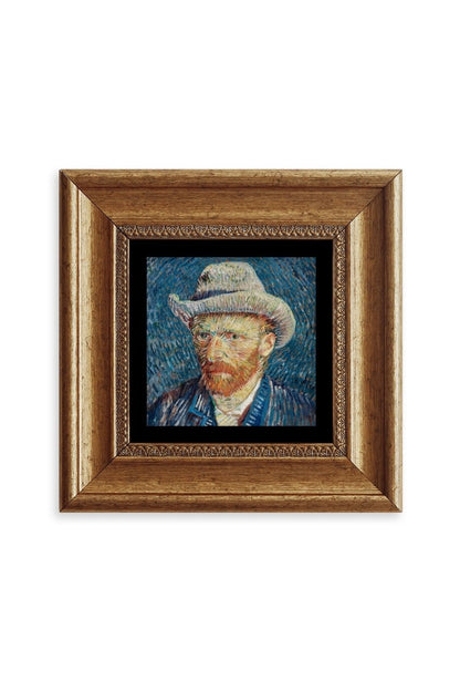 Van Gogh Çerçeveli Taş Tablo 20 cm