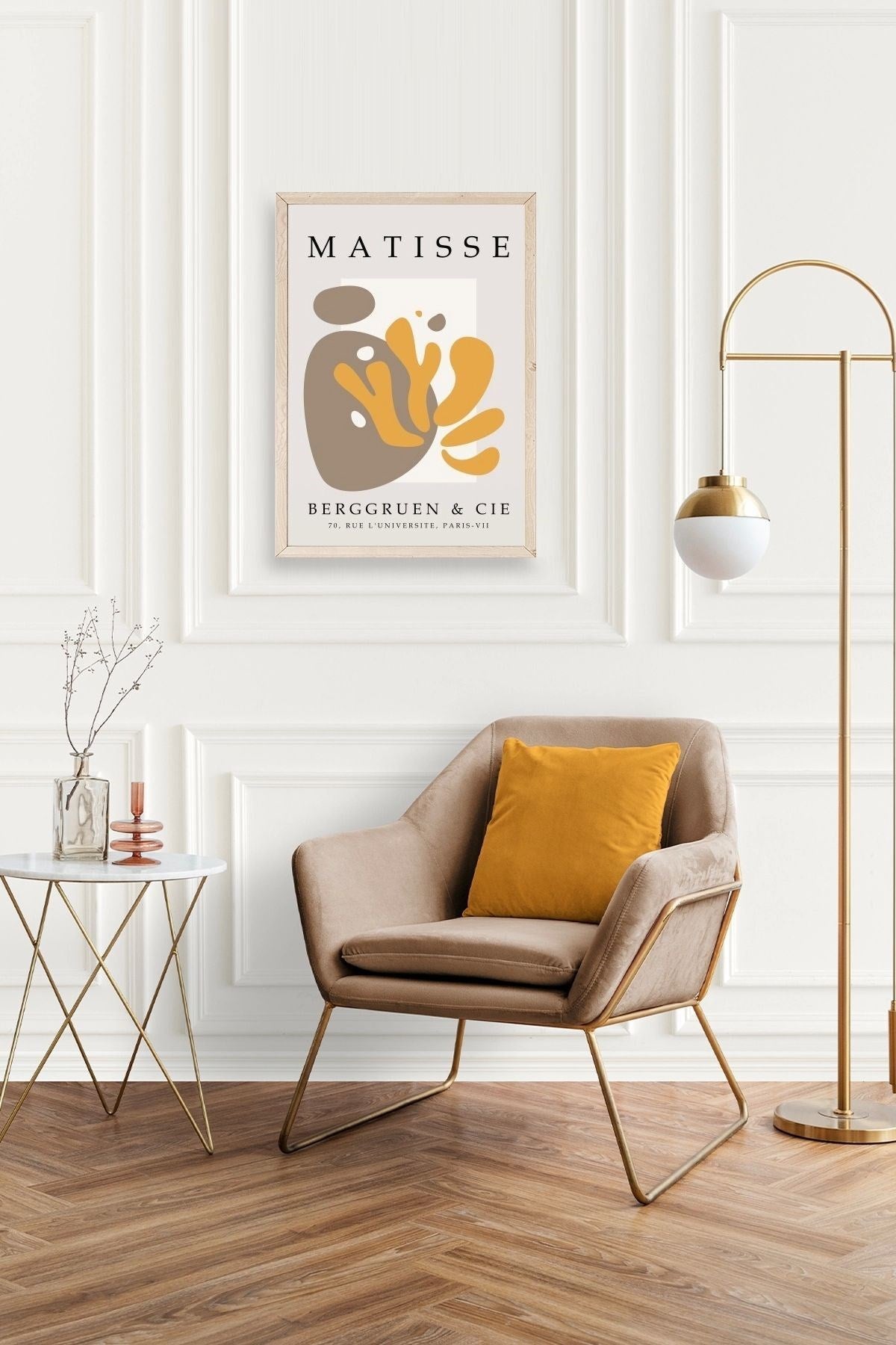 Modern Ahşap Çerçeveli Tablo 17 x 23