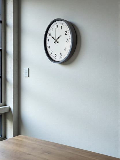 Zentime 36 Cm Gri Dekoratif Duvar Saati