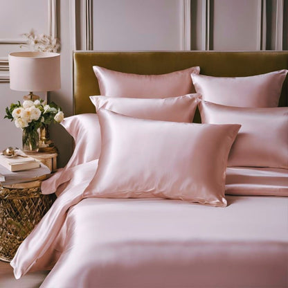 Antibakteriyel Terletmeyen İpek Saten Yastık Kılıfı 2'li 50x70 Pembe