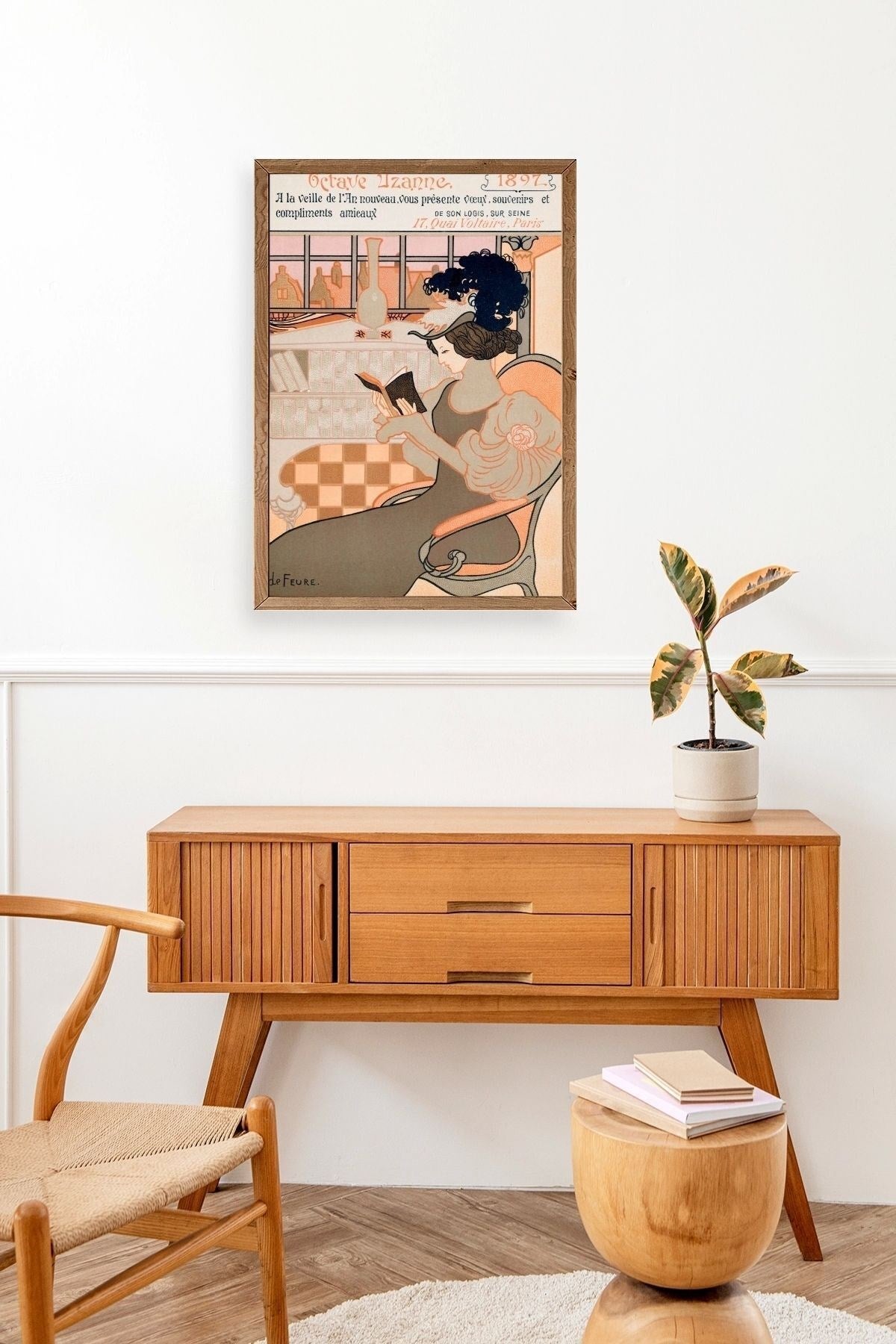 De Feure Ahşap Çerçeveli Tablo 17 x 23