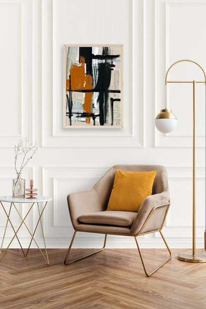 Modern Ahşap Çerçeveli Tablo 17 x 23