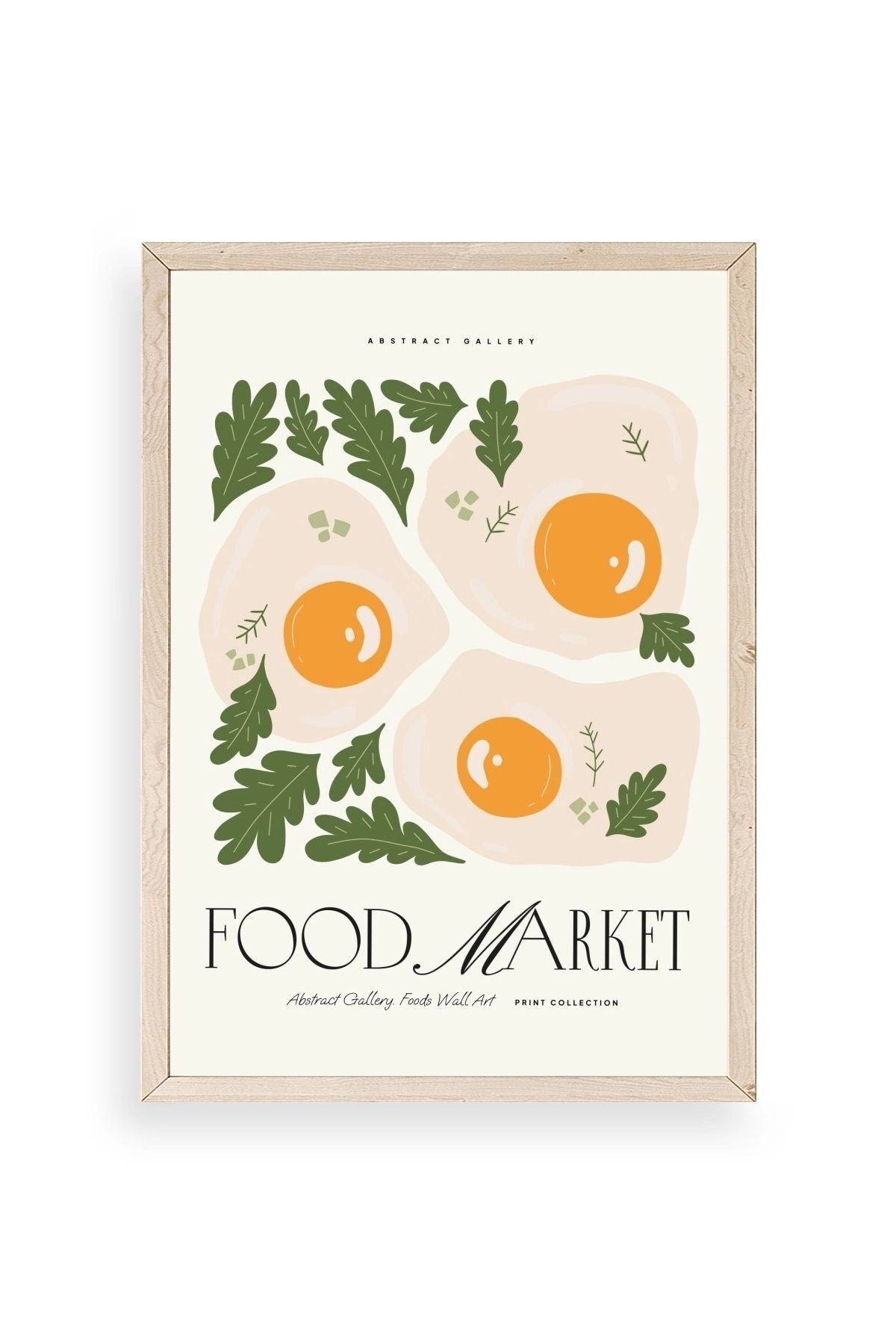 Yumurta Ahşap Çerçeveli Tablo 23 x 30