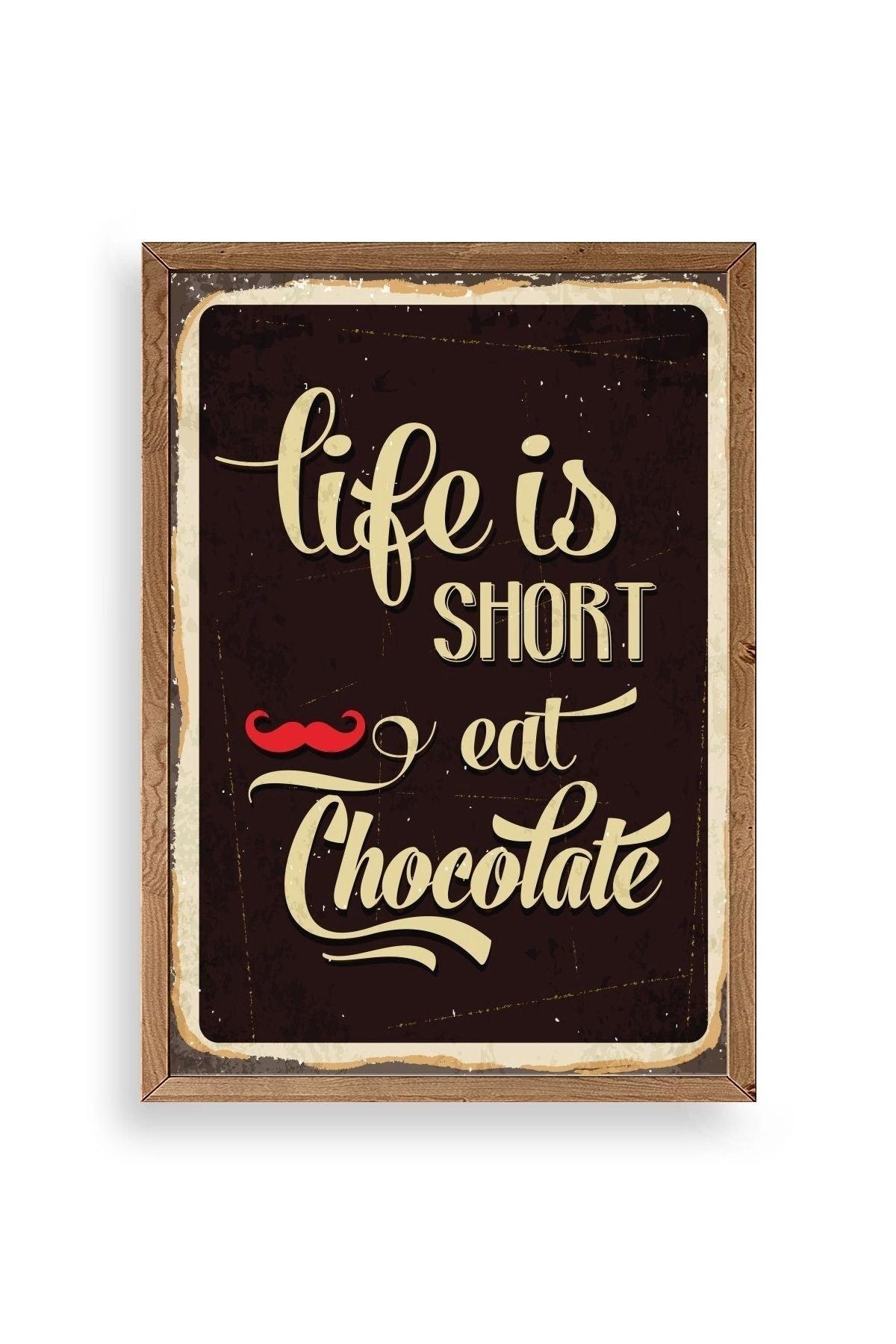 Motto Ahşap Çerçeveli Tablo 50 x 70