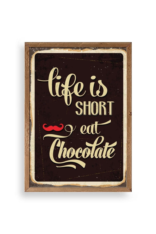 Motto Ahşap Çerçeveli Tablo 50 x 70