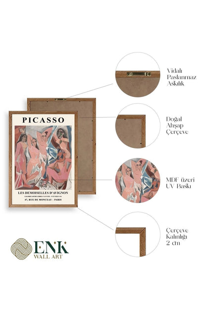 Picasso Ahşap Çerçeveli Tablo 17 x 23