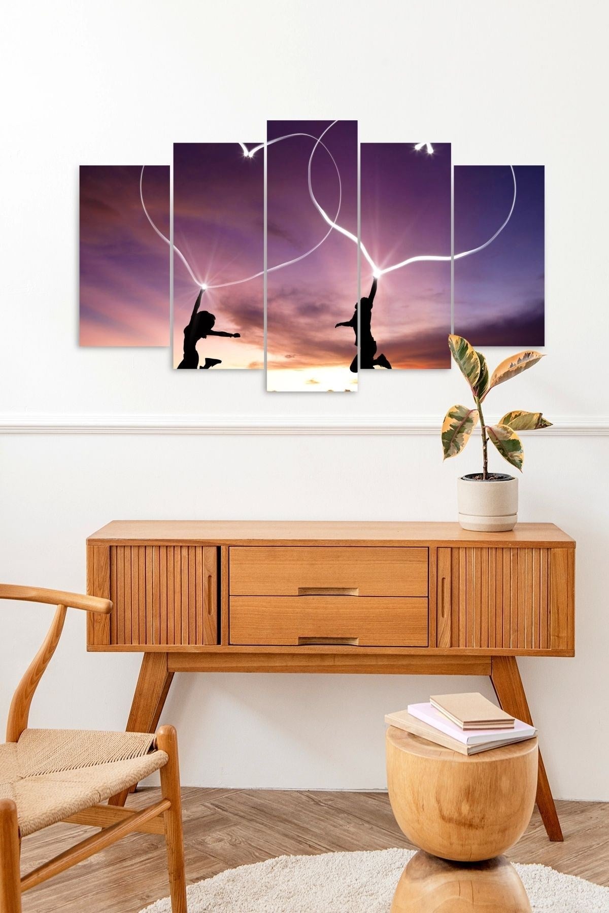 Kalpler 5 Parçalı Mdf Tablo 60 x 100