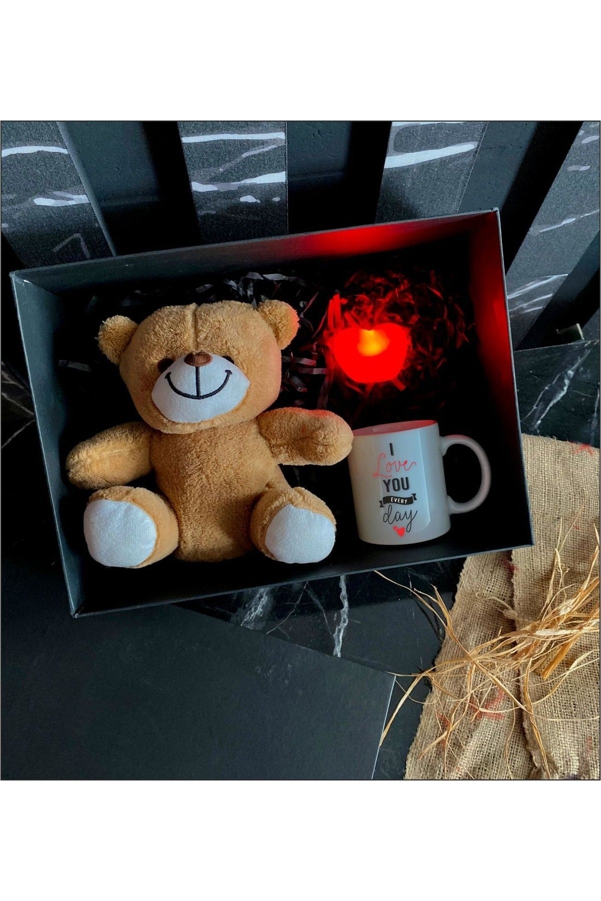 Sevgililer Günü Ayıcıklı Kombin Kutusu