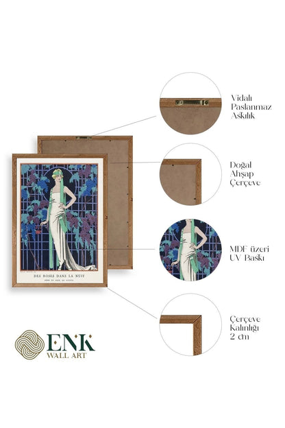 George Barber Ahşap Çerçeveli Tablo 17 x 23