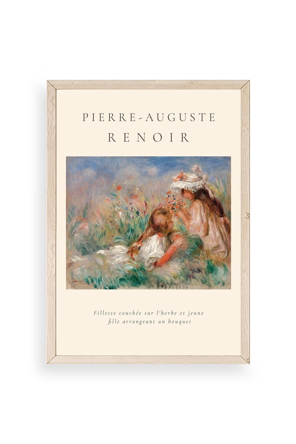 Pierre-Aguste Renoir Ahşap Çerçeveli Tablo 50 x 70