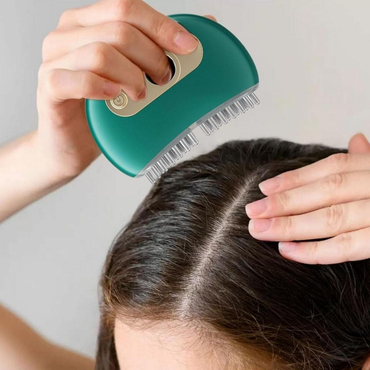 BUFFER® 1 Adet Akıllı Elektrik Akımlı EMS Titreşimli Masaj Tarağı Kademeli Yüz Masaj Aleti Aparatı