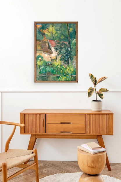 Paul Cezenne Kalender Ahşap Çerçeveli Tablo 23 x 30