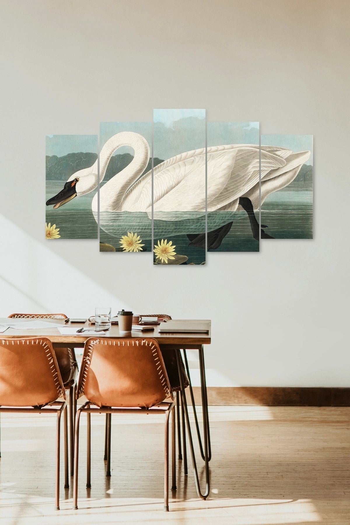 Deniz Manzarası 5 Parçalı Mdf Tablo 60 x 100