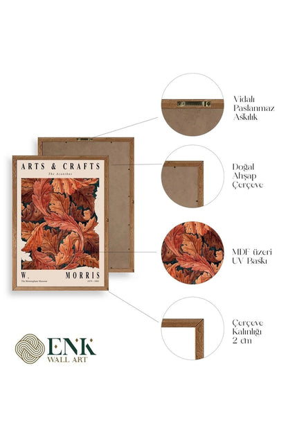 Morris Ahşap Çerçeveli Tablo 17 x 23