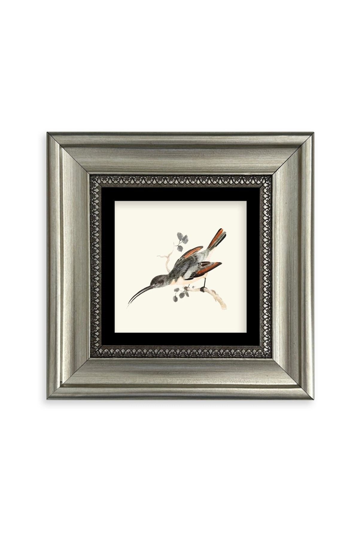 Uzun Gaga Çerçeveli Taş Tablo 20 cm