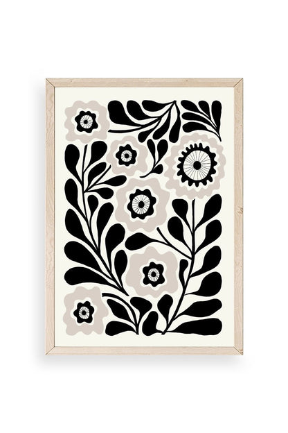 Çiçek Ahşap Çerçeveli Tablo 23 x 30