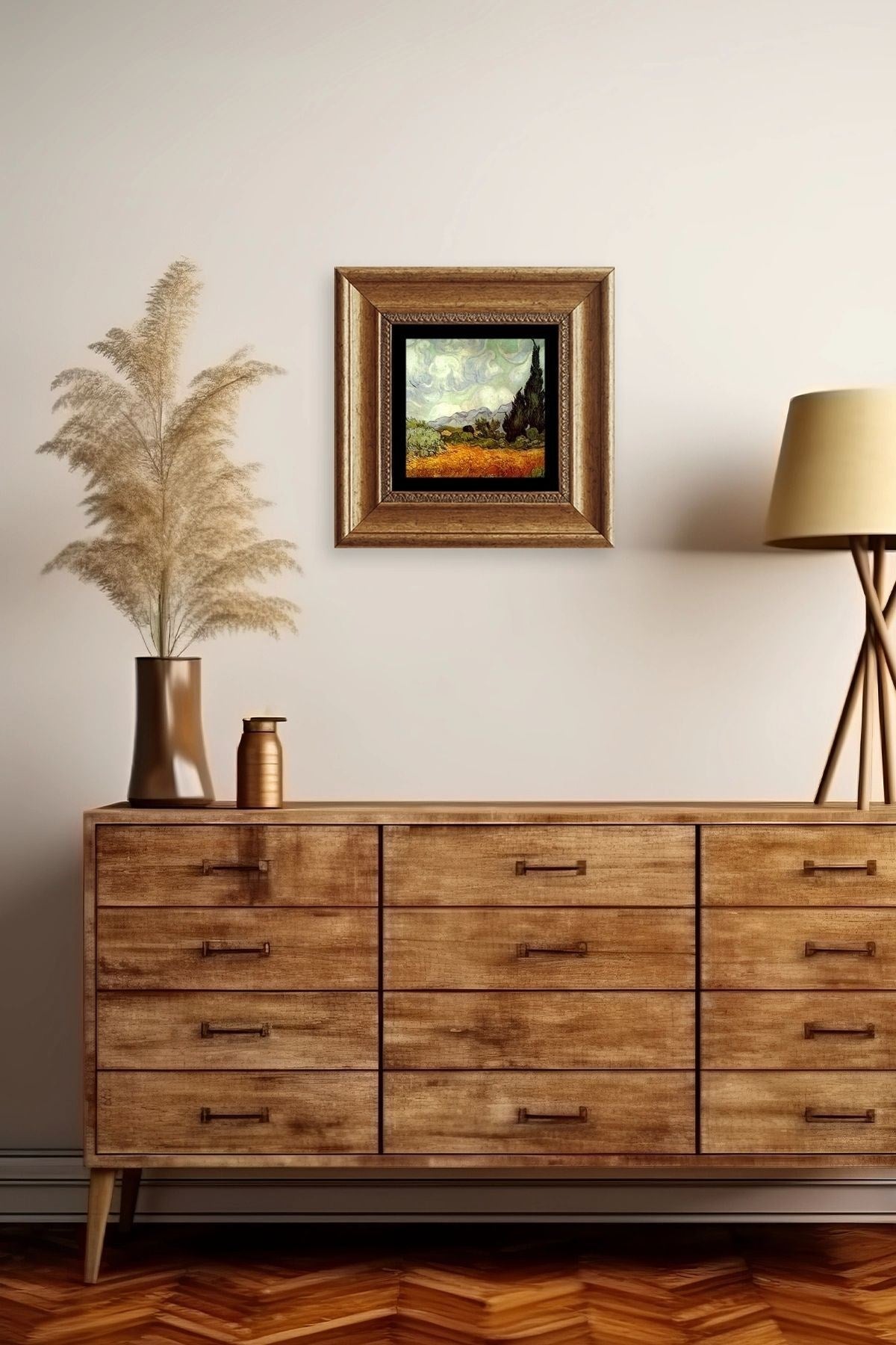 Gustav Klimpt Çerçeveli Taş Tablo 20 cm