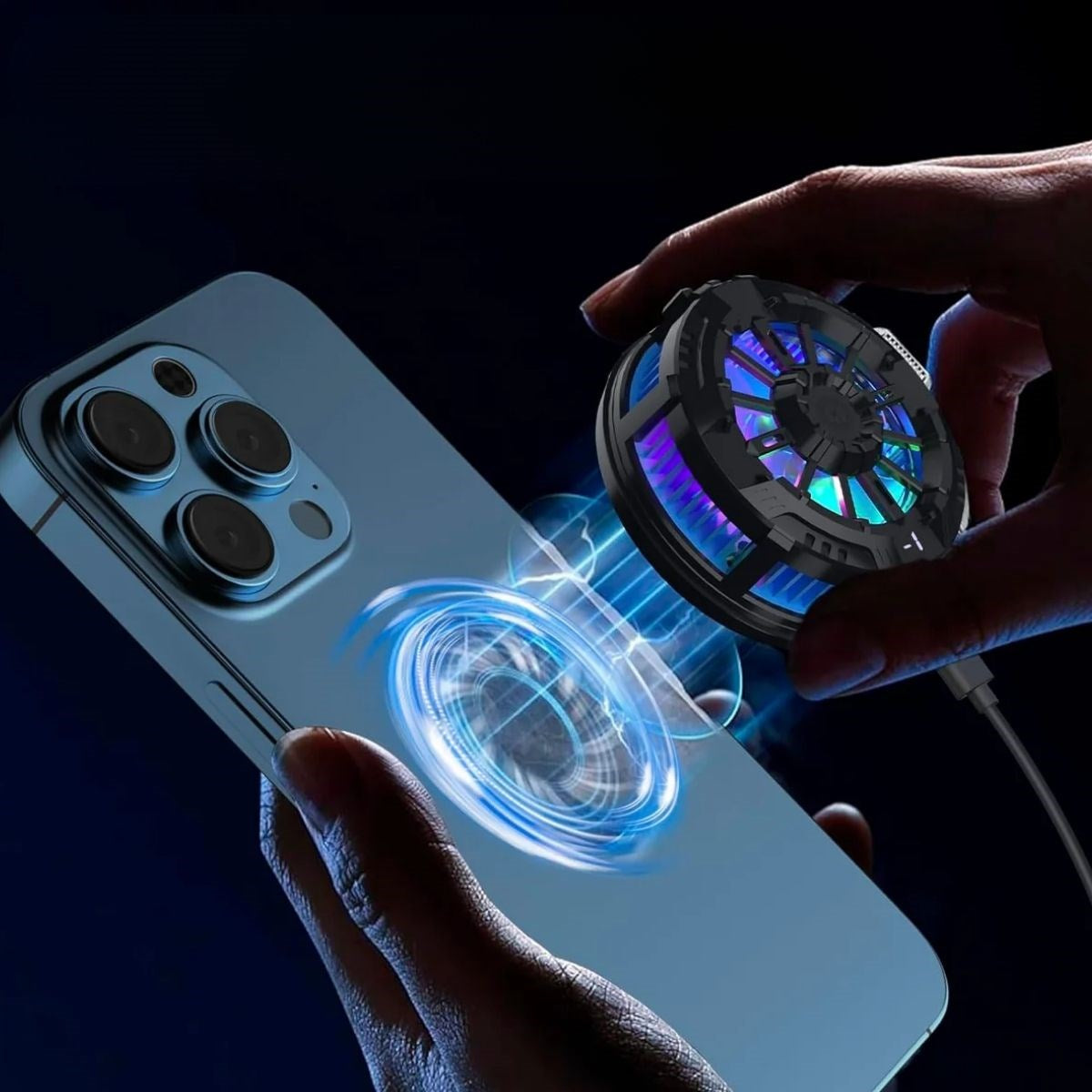 BUFFER® Manyetik Telefon ve Tablet Soğutucu – Güçlü Sessiz Fanlı, Hızlı Isı Dağıtıcı Mobil Cihaz Soğutma Aparatı S25 Radiator