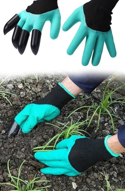 BUFFER® Toprak Kazma Ekme Çapalama İçin Korumalı Bahçe Bahçivan Eldiveni