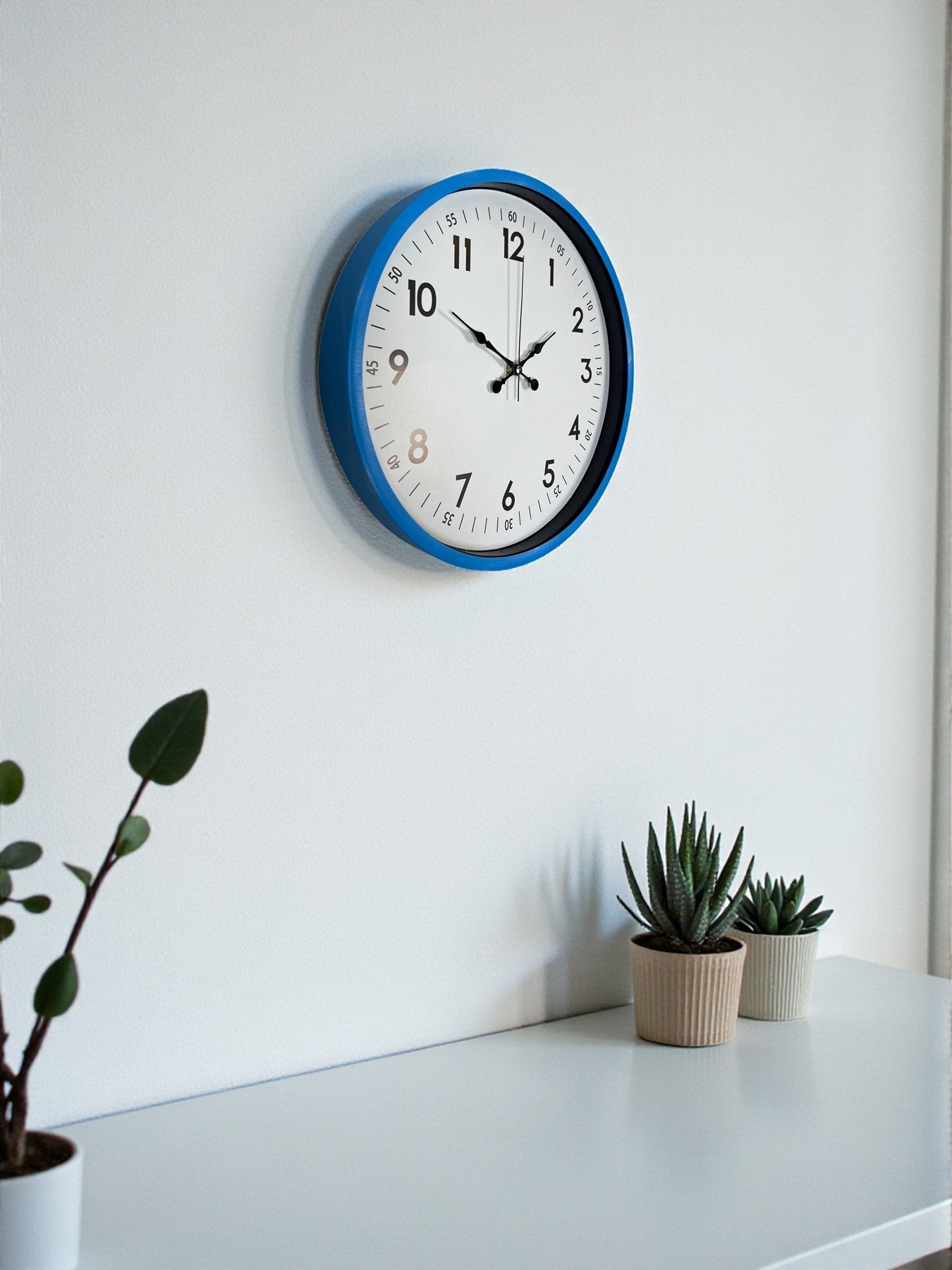 Zentime 36 Cm Mavi Dekoratif Duvar Saati