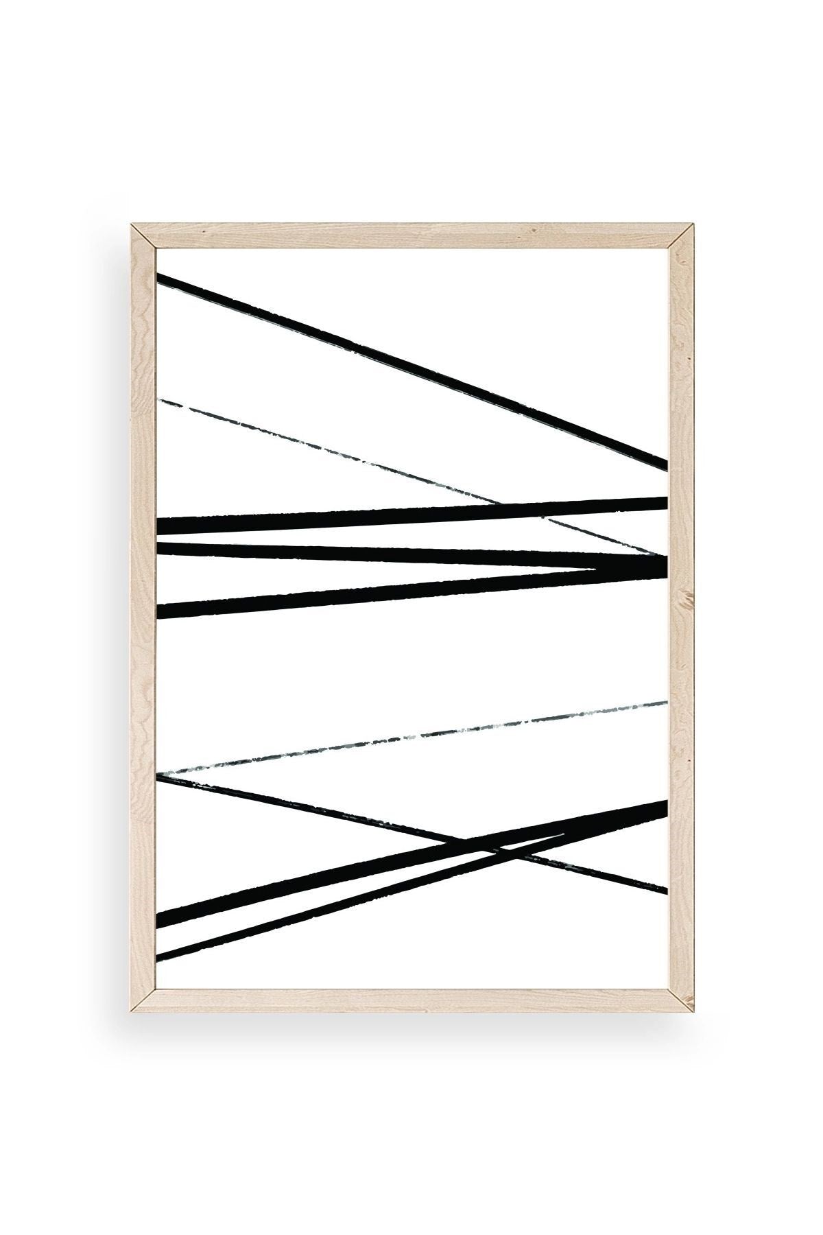 Modern Ahşap Çerçeveli Tablo 50 x 70