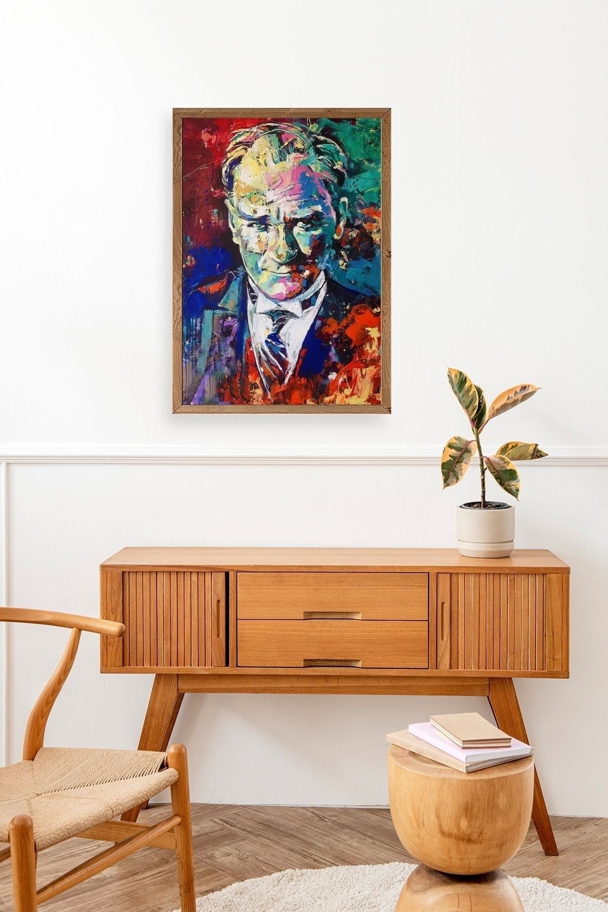 Atatürk Ahşap Çerçeveli Tablo 50 x 70