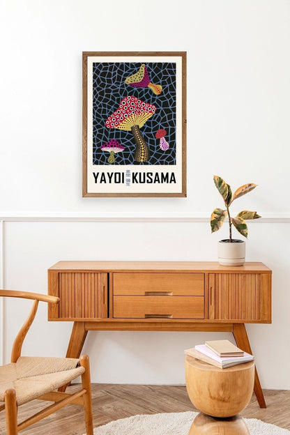 Yayoi Kusama Ahşap Çerçeveli Tablo 50 x 70