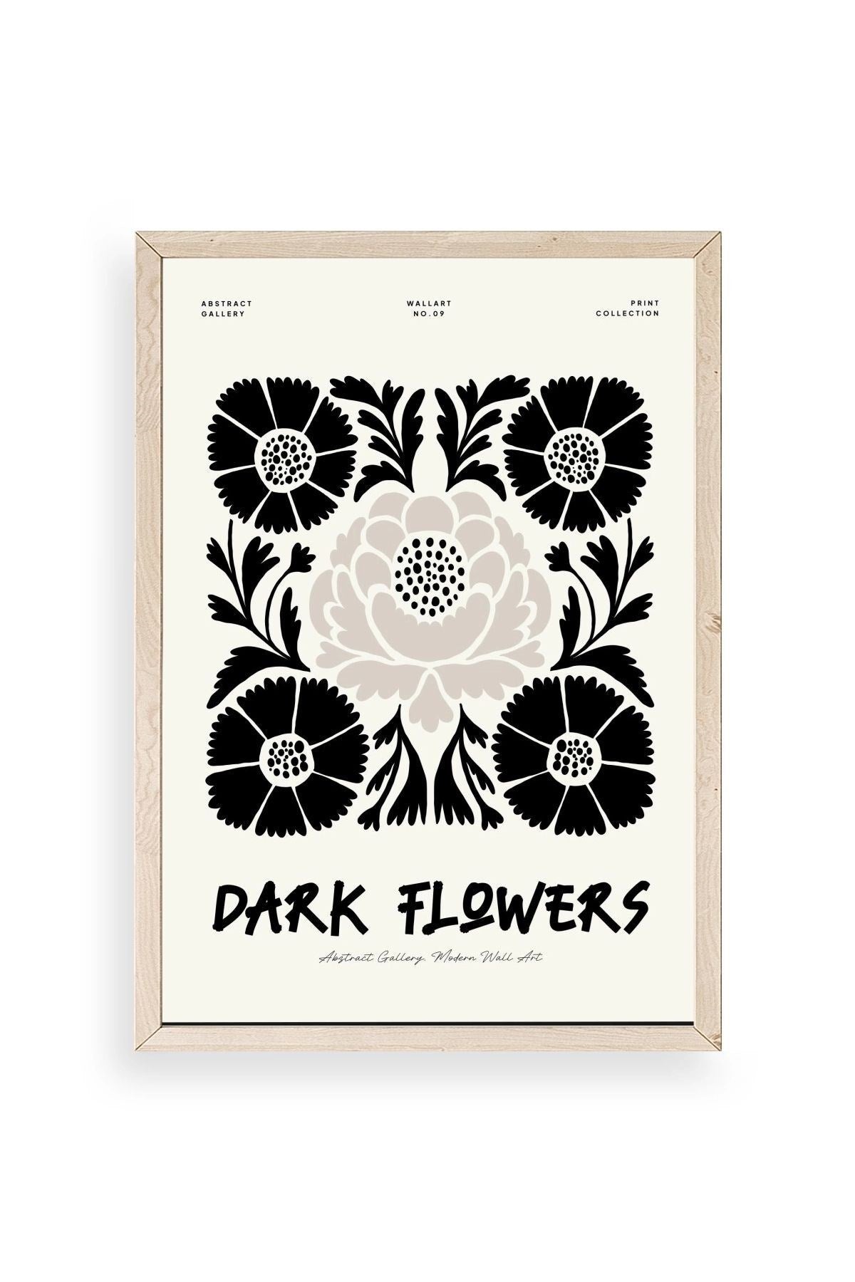 Çiçek Ahşap Çerçeveli Tablo 17 x 23