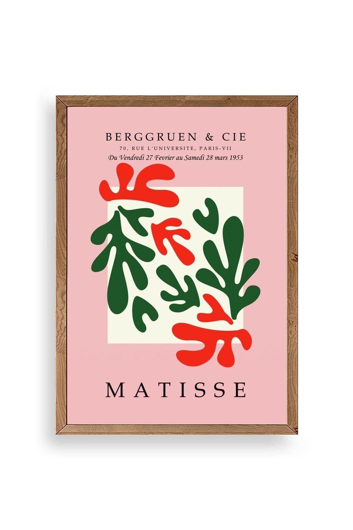 Modern Ahşap Çerçeveli Tablo 17 x 23